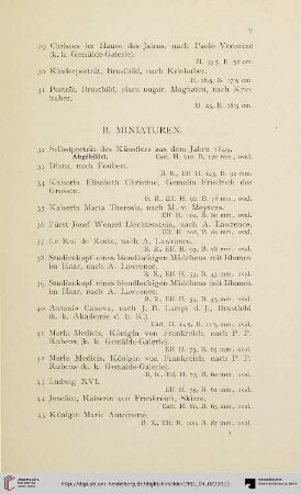 B. Miniaturen (Nr. 32-57)