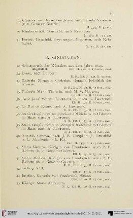 B. Miniaturen (Nr. 32-57)