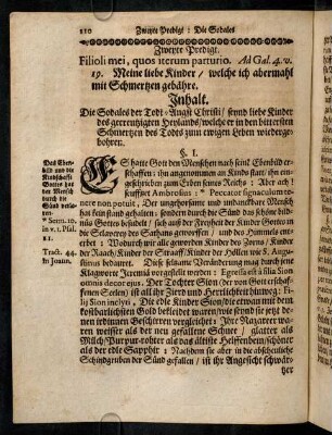110-118, Zweyte Predigt
