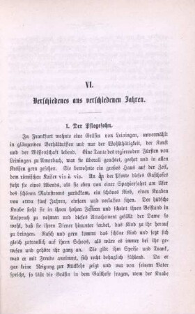 1. Der Pflegesohn