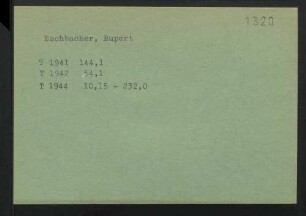 Eschbacher, Rupert