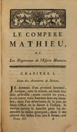 Le Compere Mathieu, Ou Les Bigarrures De L'Esprit Humain, 3