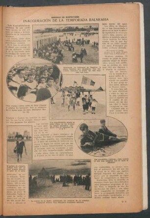 Inauguración de la temporada balnearia : Semanas de Montevideo