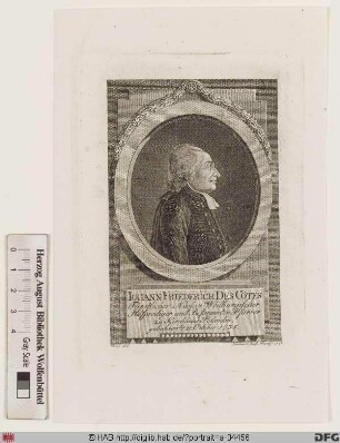 Bildnis Johann Friedrich Des Côtes