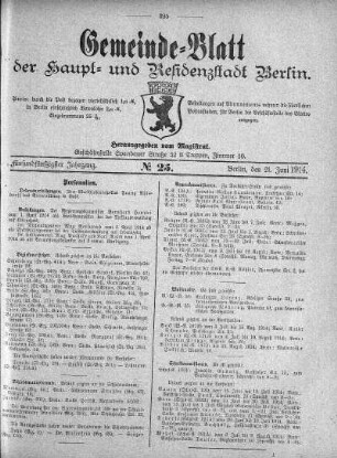1914,25: No. 25, 21. Juni 1914