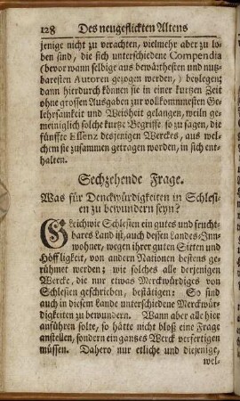 Sechzehende Frage.