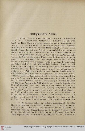 Bibliographische Notizen