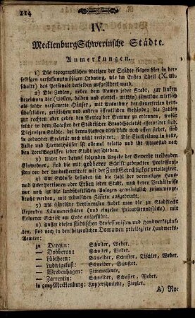 IV. MecklenburgSchwerinsche Städte