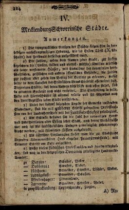 IV. MecklenburgSchwerinsche Städte