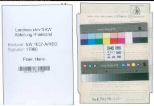 Entnazifizierung Hans Floer , geb. 00.00.0000 ()