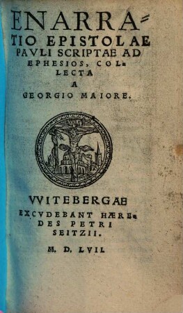 Enarratio epistolae Pauli scriptae ad Ephesios