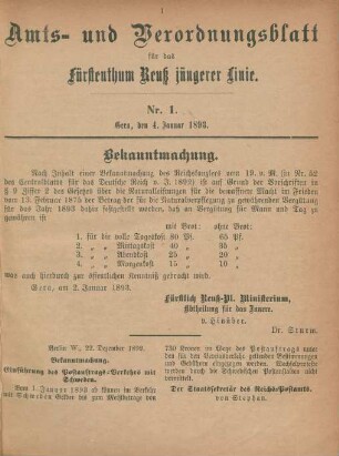 4. Januar-27. Dezember = Nr. 1-52