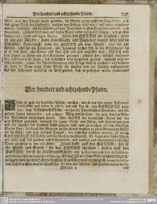 Der hundert und achtzehende Psalm
