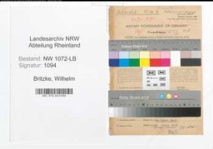 Entnazifizierung Wilhelm Britzke , geb. 30.10.1892 (Bankbeamter)