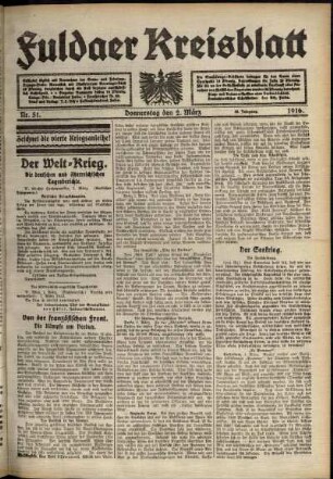 Ausgabe vom Donnerstag, den 02. März 1916.