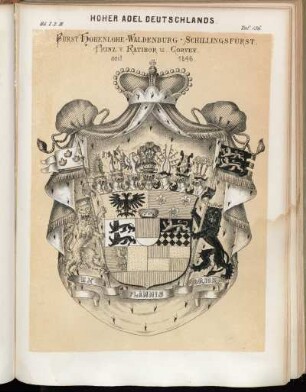 Taf. 136. Fürst Hohenlohe-Waldenburg-Schillingsfürst. Prinz v. Ratibor u. Corvey. seit 1846