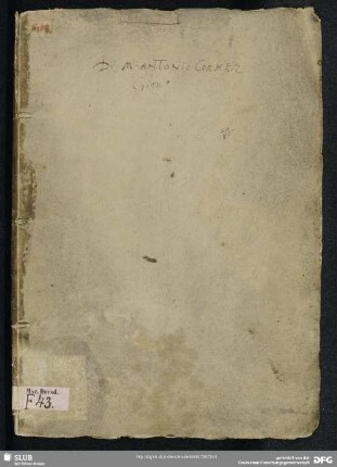 Il regolar della laguna di Venetia - Mscr.Dresd.F.43