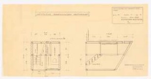 Bundesgartenschau 1955, Kassel: Projektor und Kassenhäuschen 1:20