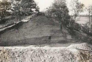Brohna. Schanze (um 1000). Grabung, Nordteil des Ostprofils