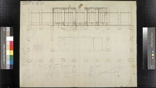 Projekt eines Bades am Zwinger ("bain ... derrière le salon du jardin")