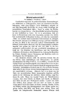 Moralunterricht