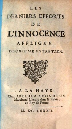 Les Derniers Efforts De L'Innocence Affligée, 2