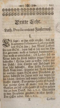 Dritte Lehr. Luth. Praedicantens Finsternuß.