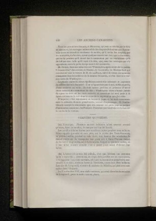 Notes du Chapitre Quinzieme