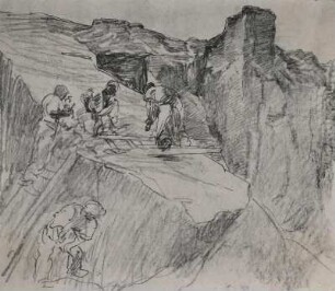 Steinbrecher (30.07.1925, R. Sterl; Zeichnung; Graphit; 26 x 29 cm; Staatliche Kunstsammlungen Dresden (SKD))