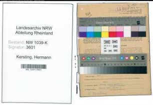 Entnazifizierung Hermann Kersting , geb. 07.07.1903 (Fuhrunternehmer)