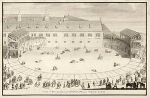 Kampfjagen im Dresdener Jägerhof 1719