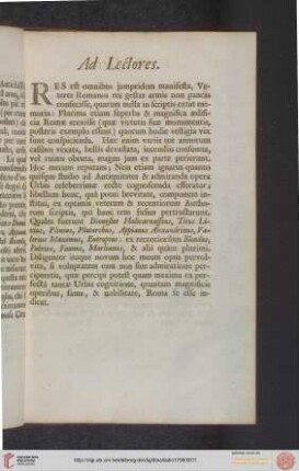 Ad Lectores