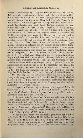 Anhang zu Homers Odyssee - Schulausgabe, 1. Erläuterungen zu Gesang I - VI