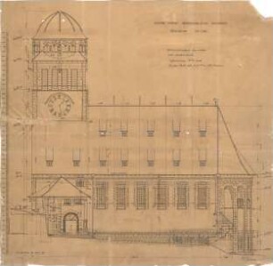 Fischer, Theodor; Stuttgart; Erlöserkirche - Südseite (Ansicht)