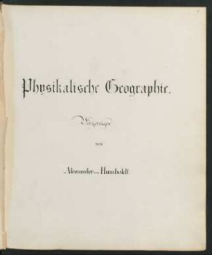 Physikalische Geographie : Ms. germ. qu. 2124