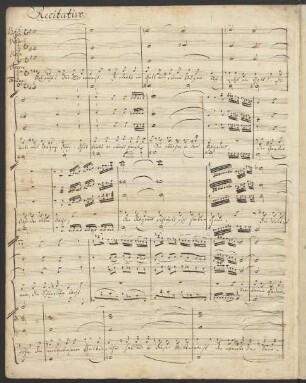 Recitativo [accompagnato]: Ach seht das Kind erwacht; T, strings, bc