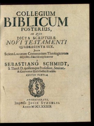 2: In Quo Dicta Scripturae Novi Testamenti Quadraginta Sex. Iuxta Seriem Locorum Communium Theologicorum disposita di[l]ucide explicantur