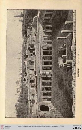 Pompei – Casa di Diomede. – Maison de Diomede – The House of Diomedes – Das Haus des Diomedes.