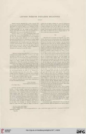 3: Lettres inédites d'Eugène Delacroix, [1]