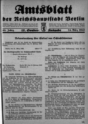 17. Sonder-Ausgabe, 24. März 1942