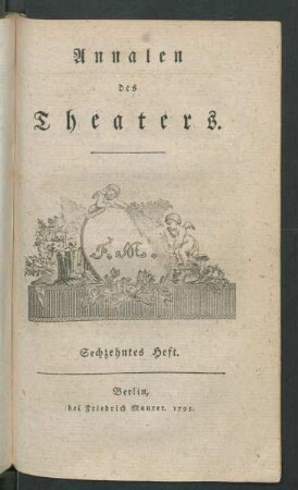 Sechzehntes Heft. Artikel I. - VII.