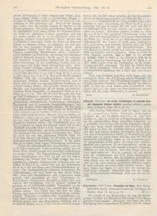 428 [Rezension] Hümpel, Ernestus, De errore christologico in epistolis Joannis impugnato eiusque auctore