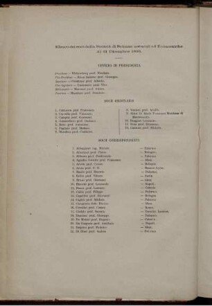 Elenco dei soci della Societa di Scienze naturali ed Eoonomiohe AI 31 Dicembre 1896.