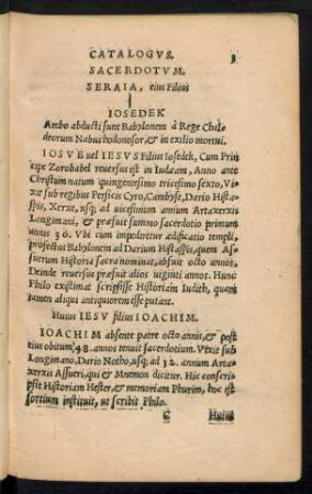 Catalogus Sacerdotum.