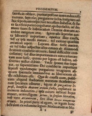 Dissertatio Philologico-Theologica De Dvabus Avibvs, Pvrgationi Leprosi Destinatis, Earvndemqve Mysterio : ad locum Levit. XIV. 1 - 8 ; ... Ad Diem IX. Augusti MDCCXXXVII.