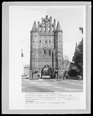 Stadtbefestigung — Neubrandenburger Torturm