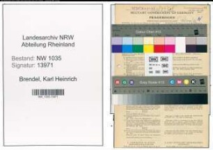 Entnazifizierung Karl Heinrich Brendel , geb. 14.08.1898 (Ingenieur)