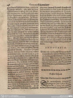 Eylffter Discurß. Von der Mathematicis insgemein.