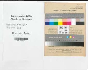 Entnazifizierung Bruno Buschatz , geb. 07.07.1907 (Spediteur)