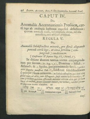 Caput IV. De Anomaliis Accentuationis Prosaicae, certa lege ab analogia hactenus exposita deflectentis ...